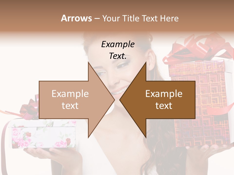 Joyful Woman Smile PowerPoint Template