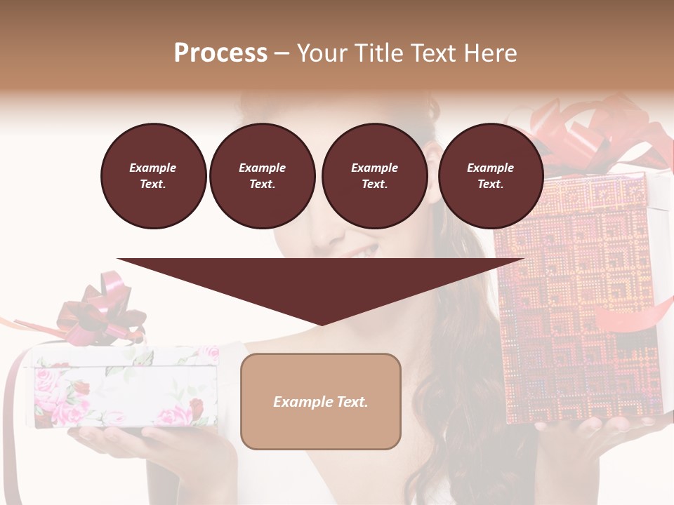 Joyful Woman Smile PowerPoint Template