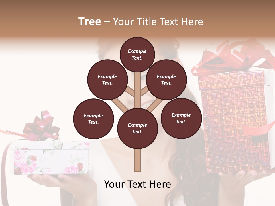 Joyful Woman Smile PowerPoint Template