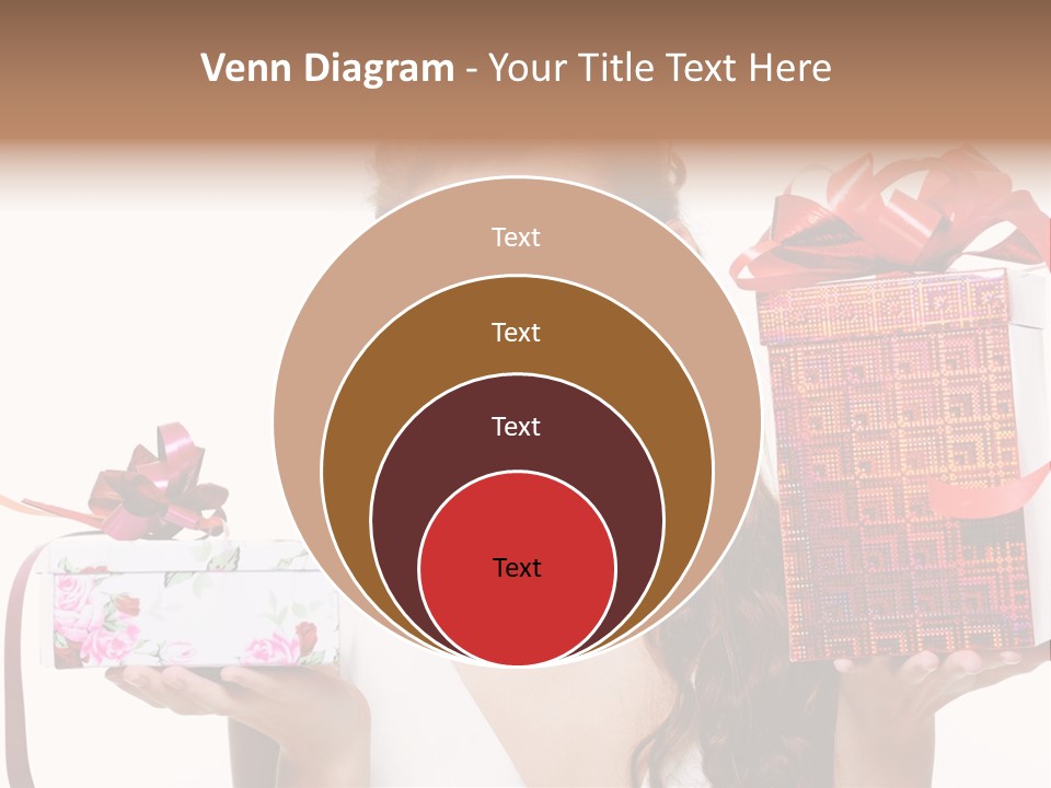Joyful Woman Smile PowerPoint Template