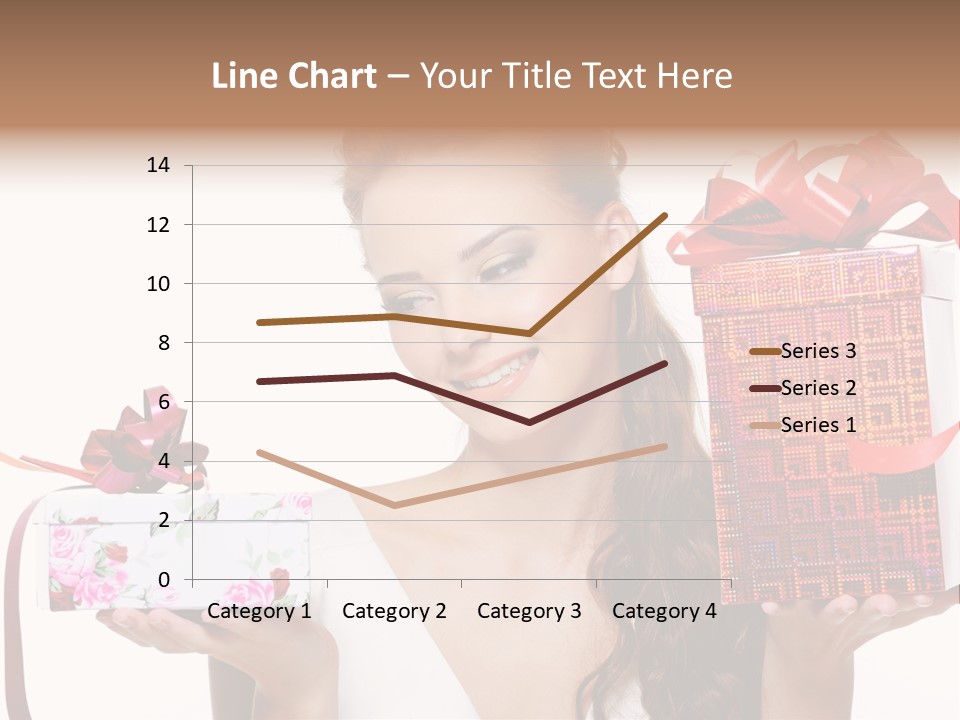 Joyful Woman Smile PowerPoint Template