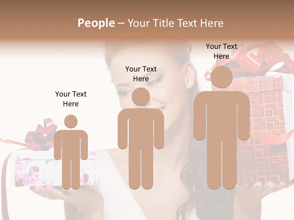 Joyful Woman Smile PowerPoint Template