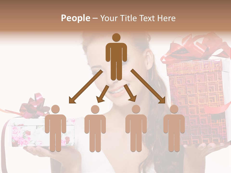 Joyful Woman Smile PowerPoint Template