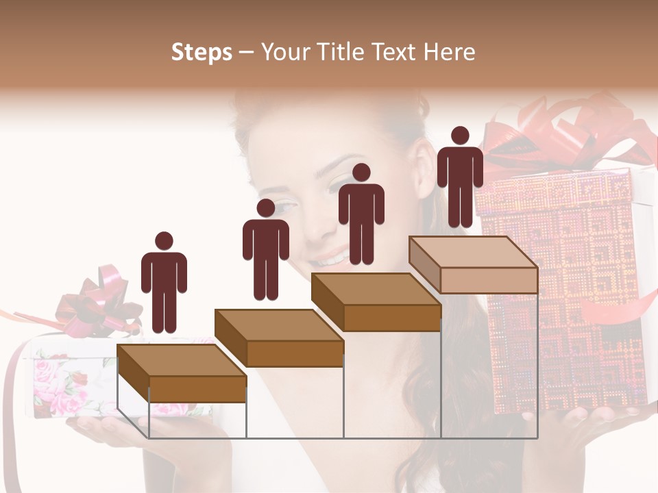 Joyful Woman Smile PowerPoint Template