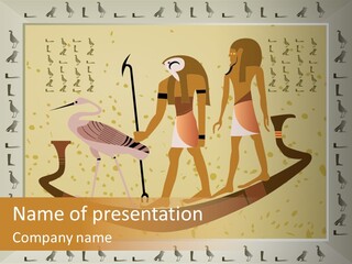 Vector Pharaoh Egyptian PowerPoint Template