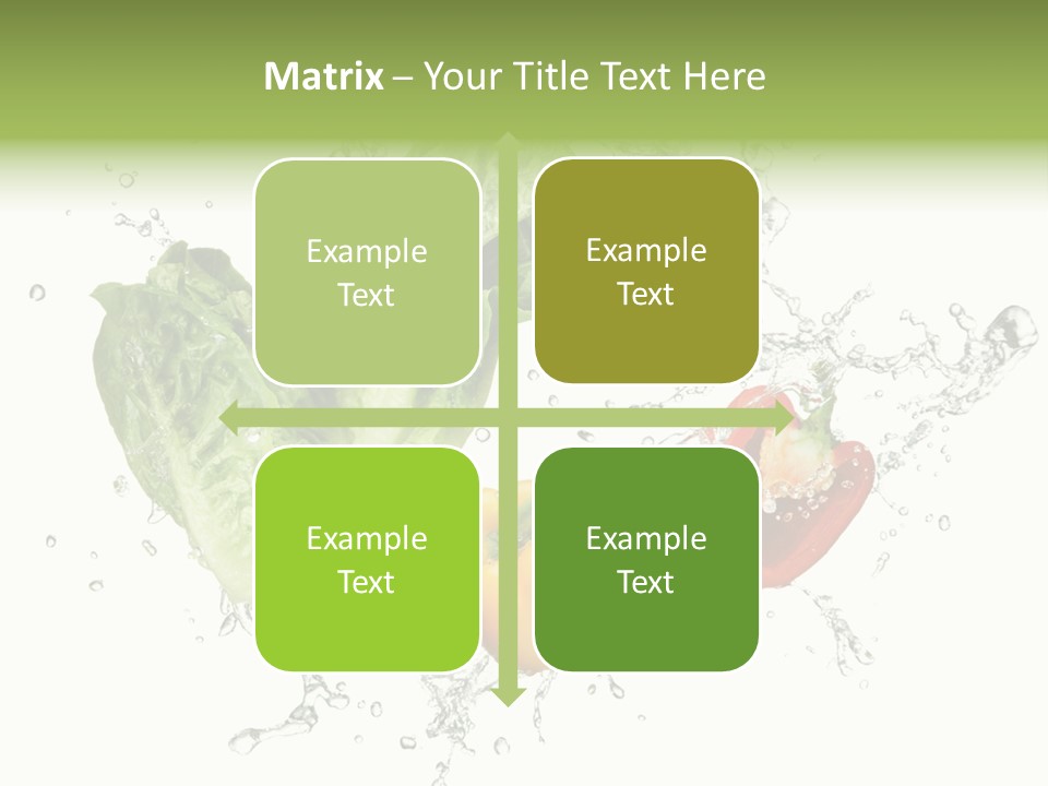 Fresh Water Capsicum PowerPoint Template