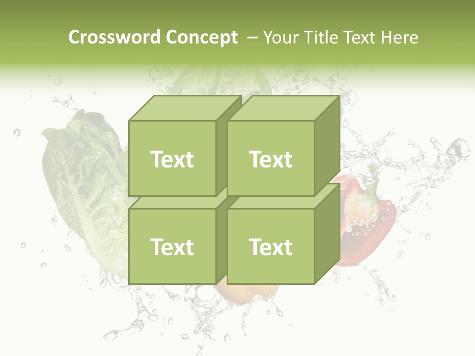 Fresh Water Capsicum PowerPoint Template