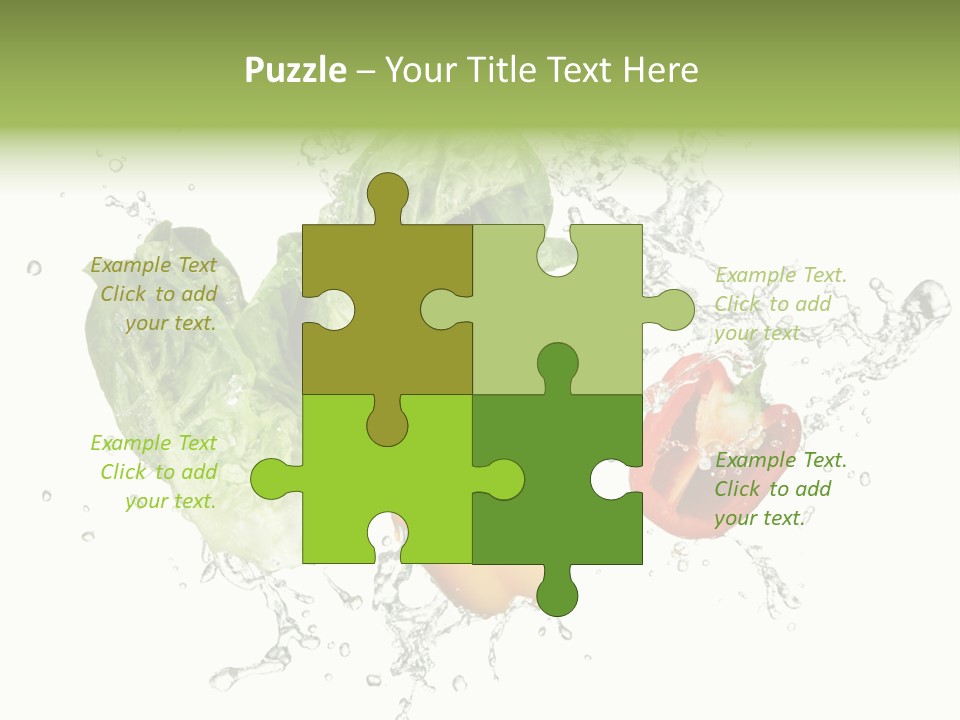 Fresh Water Capsicum PowerPoint Template