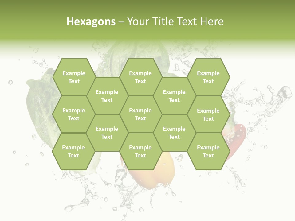 Fresh Water Capsicum PowerPoint Template