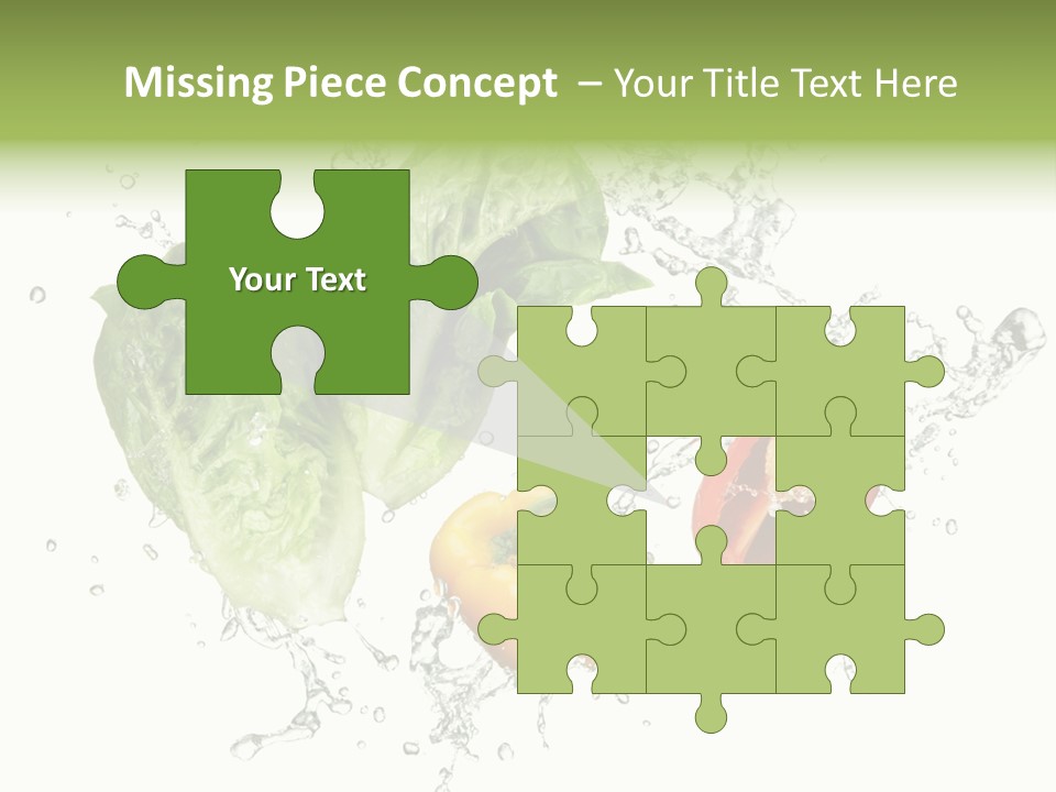 Fresh Water Capsicum PowerPoint Template