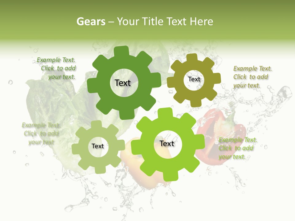 Fresh Water Capsicum PowerPoint Template