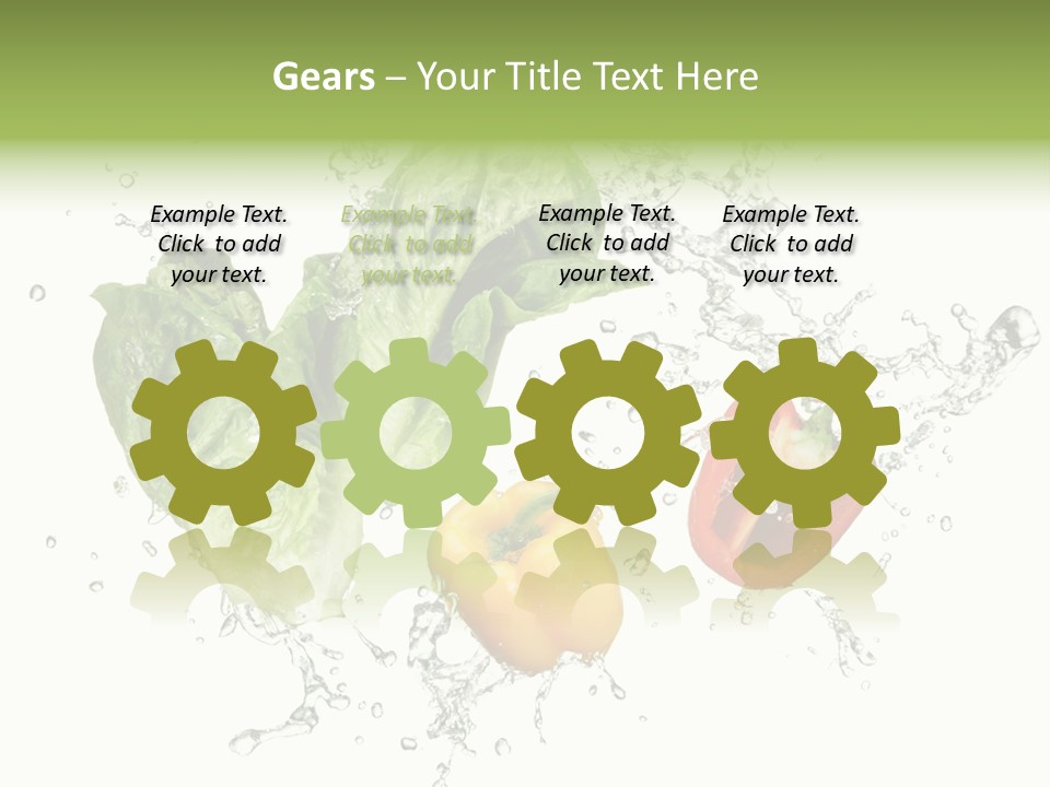 Fresh Water Capsicum PowerPoint Template