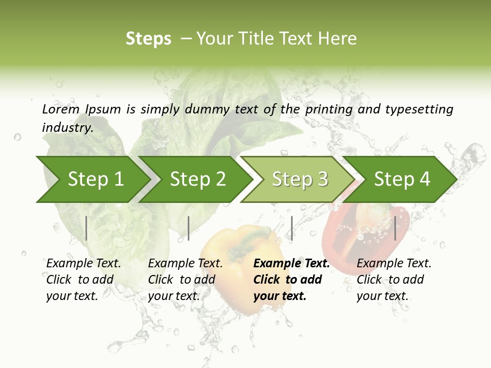 Fresh Water Capsicum PowerPoint Template