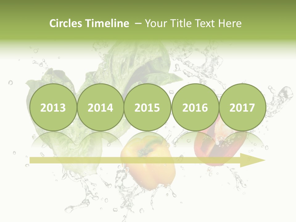 Fresh Water Capsicum PowerPoint Template