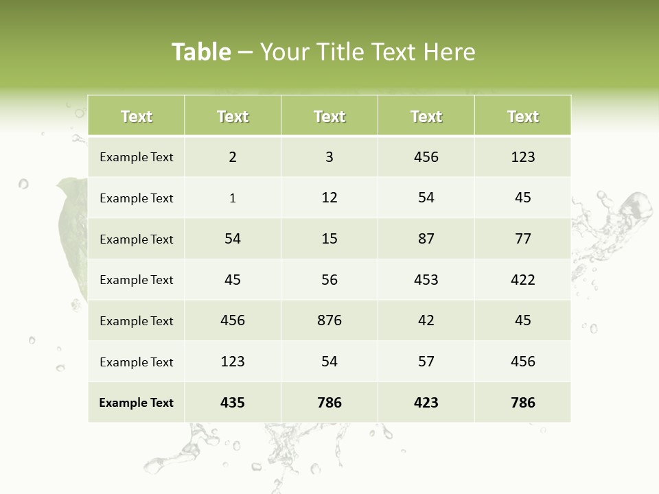 Fresh Water Capsicum PowerPoint Template