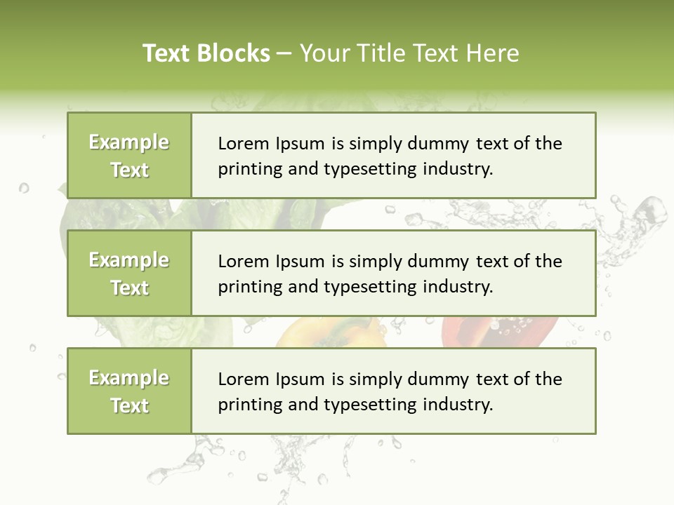 Fresh Water Capsicum PowerPoint Template