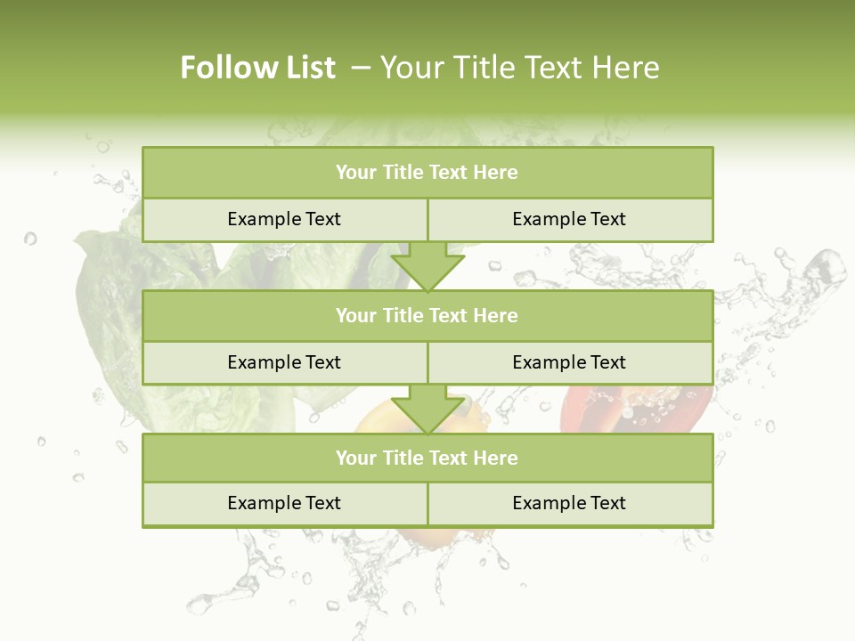 Fresh Water Capsicum PowerPoint Template