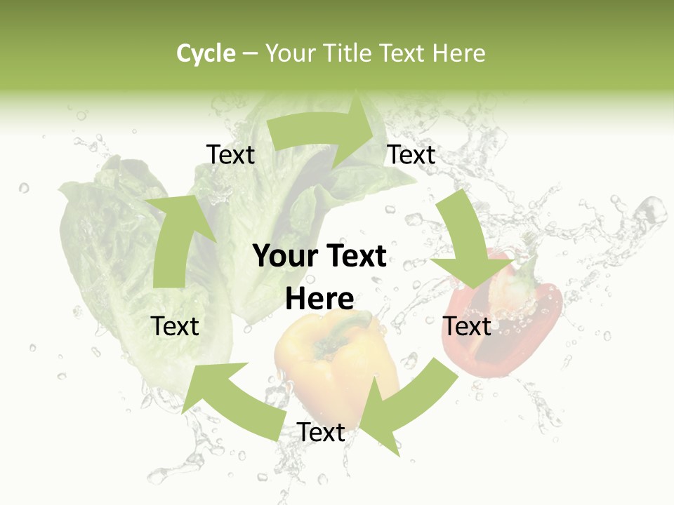 Fresh Water Capsicum PowerPoint Template