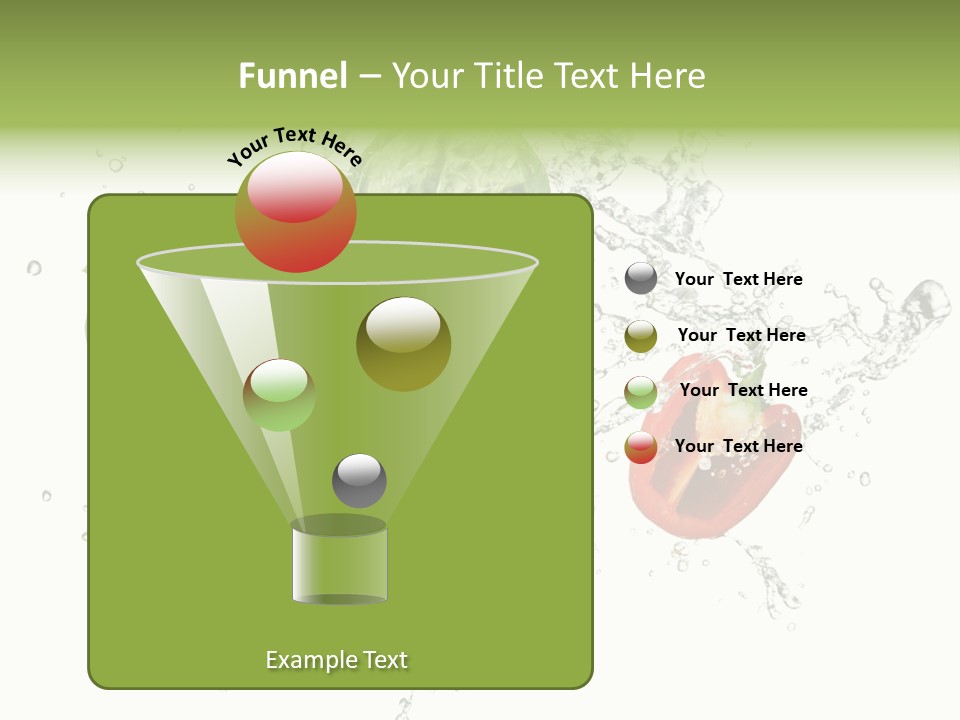 Fresh Water Capsicum PowerPoint Template