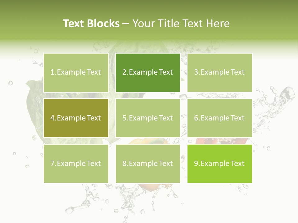 Fresh Water Capsicum PowerPoint Template