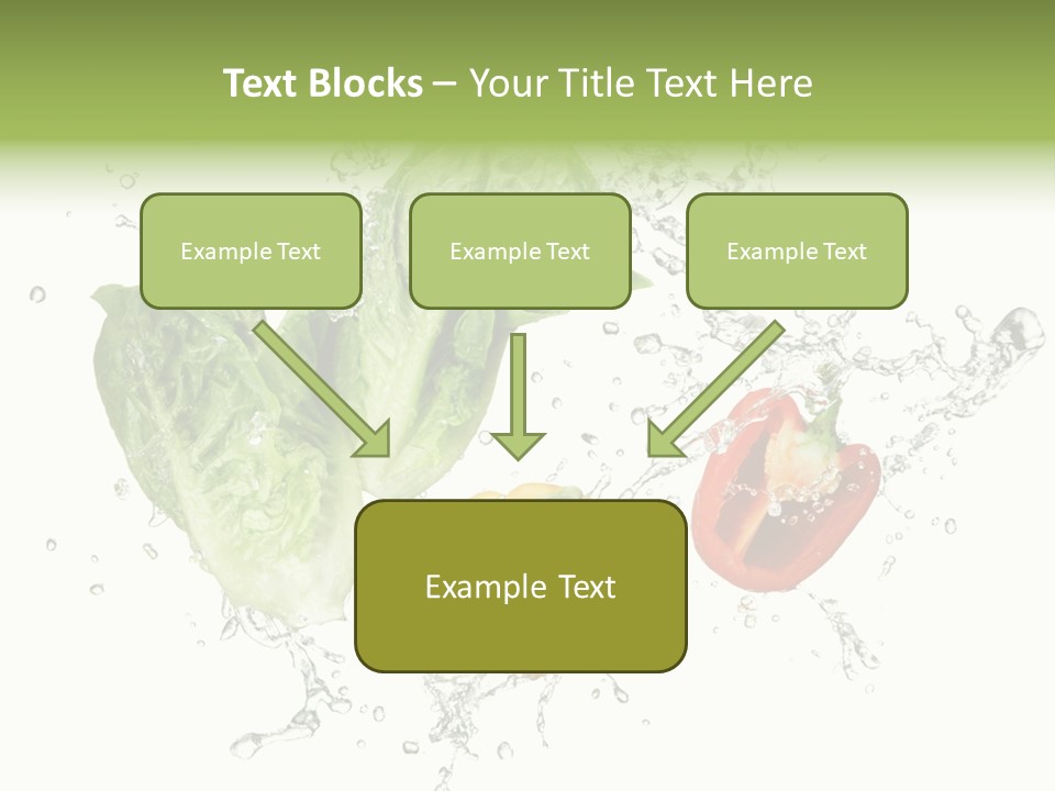 Fresh Water Capsicum PowerPoint Template