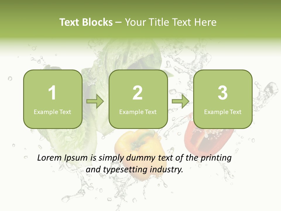 Fresh Water Capsicum PowerPoint Template