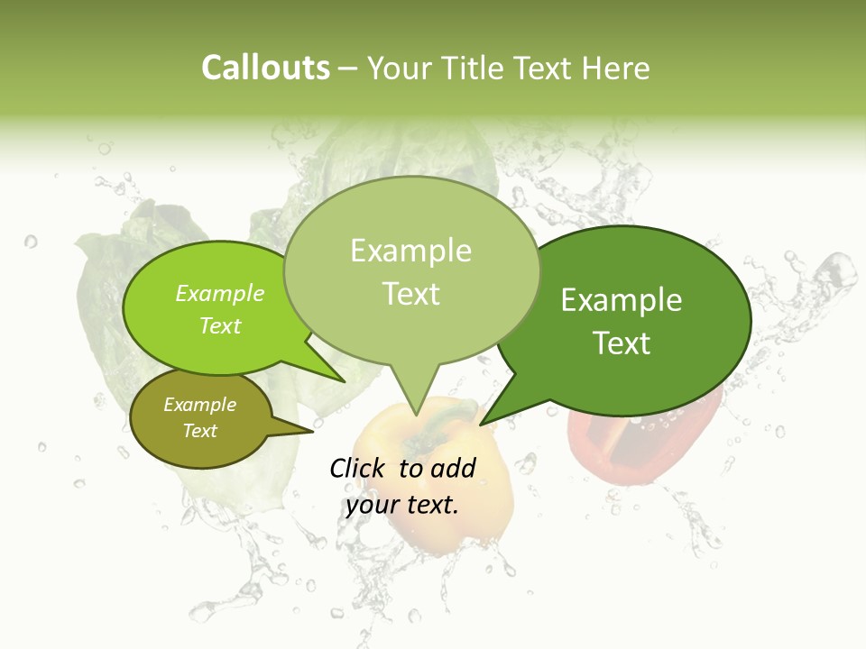 Fresh Water Capsicum PowerPoint Template