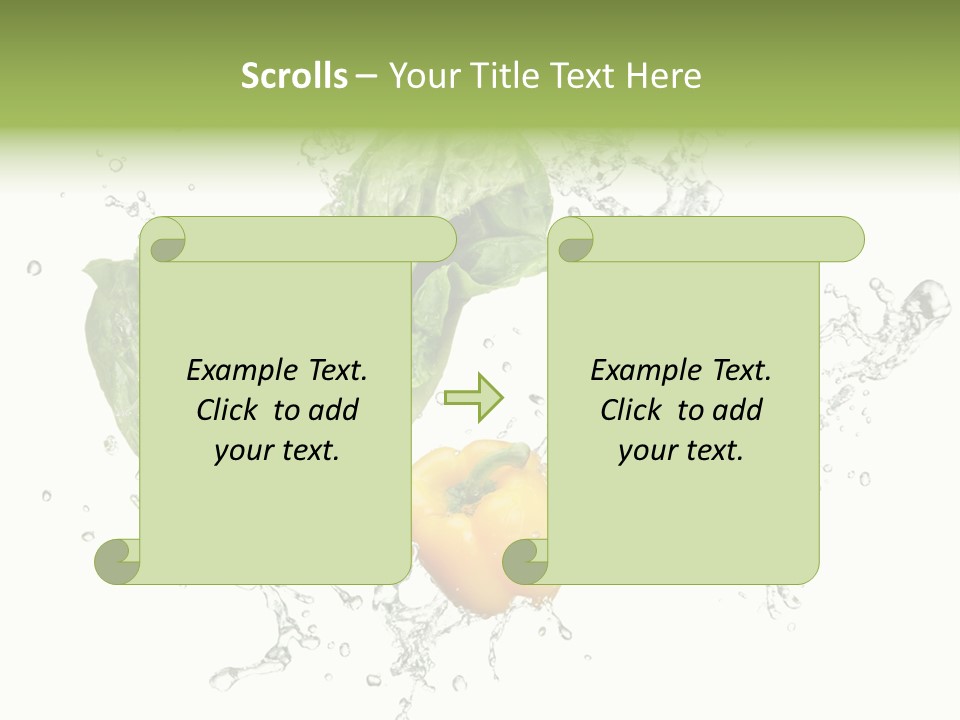 Fresh Water Capsicum PowerPoint Template