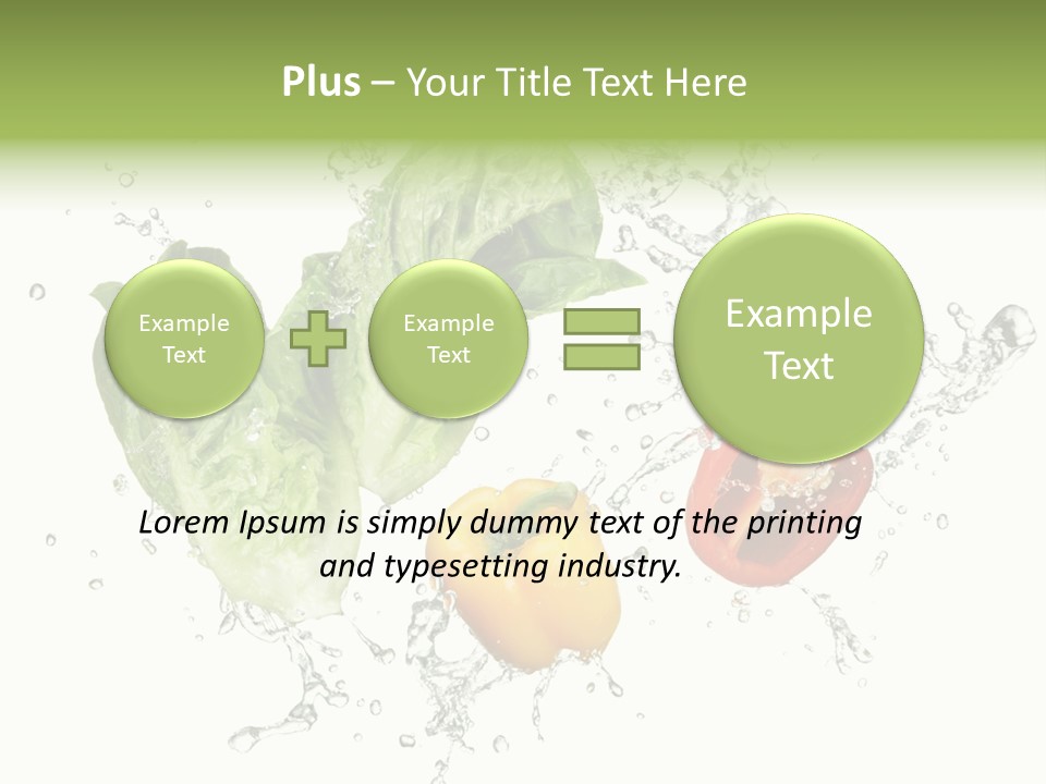 Fresh Water Capsicum PowerPoint Template