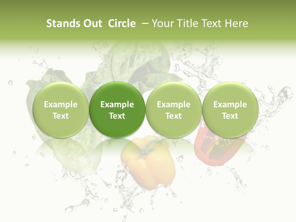 Fresh Water Capsicum PowerPoint Template