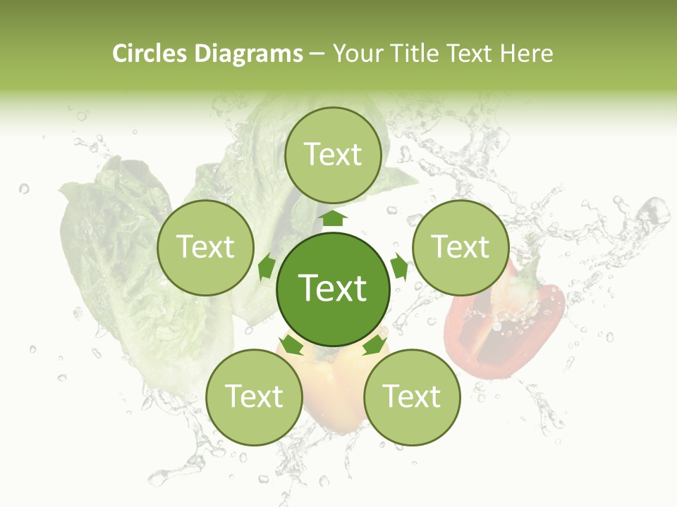 Fresh Water Capsicum PowerPoint Template