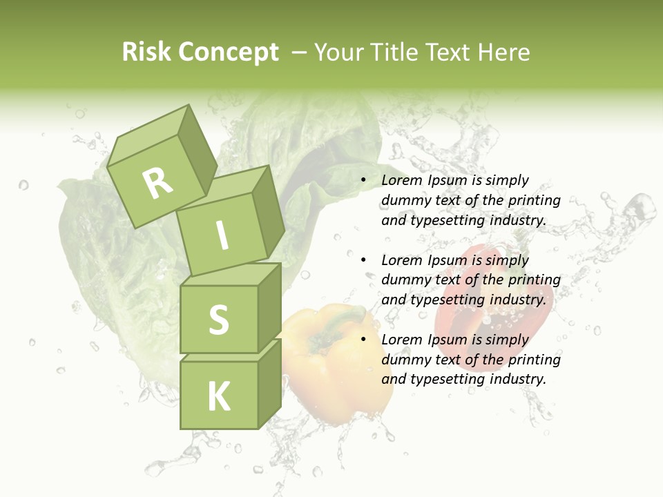 Fresh Water Capsicum PowerPoint Template