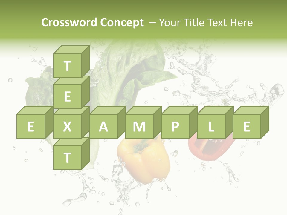 Fresh Water Capsicum PowerPoint Template