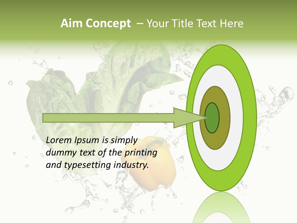 Fresh Water Capsicum PowerPoint Template