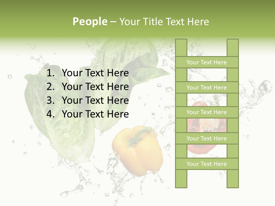 Fresh Water Capsicum PowerPoint Template