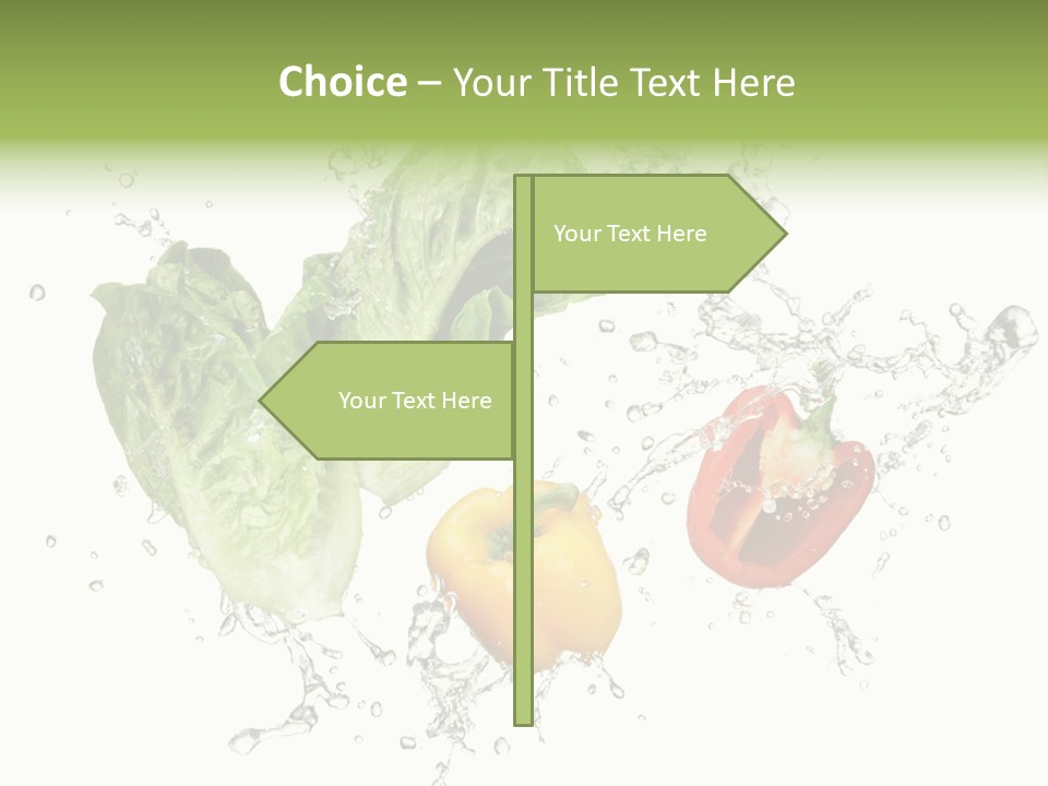 Fresh Water Capsicum PowerPoint Template