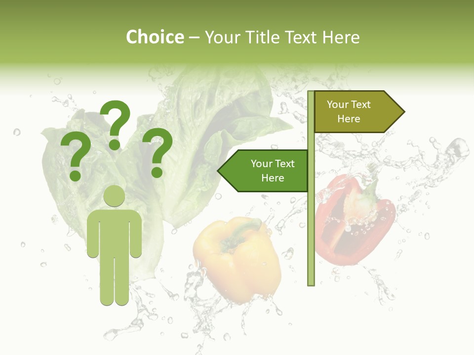 Fresh Water Capsicum PowerPoint Template