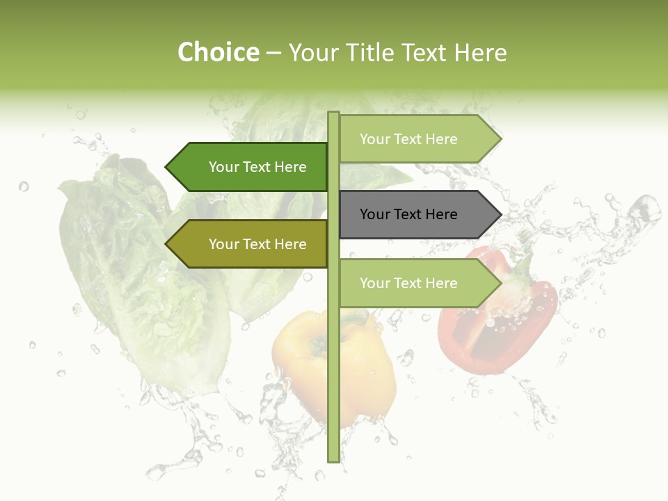 Fresh Water Capsicum PowerPoint Template