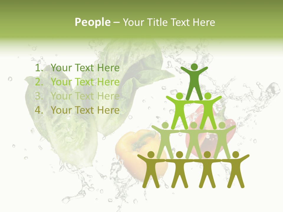 Fresh Water Capsicum PowerPoint Template