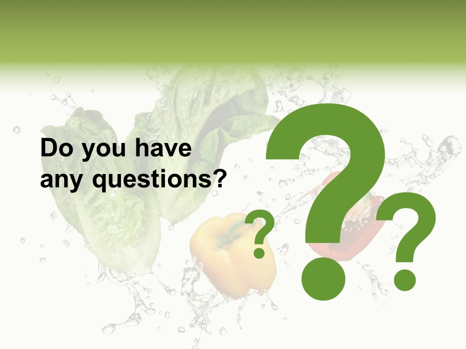 Fresh Water Capsicum PowerPoint Template