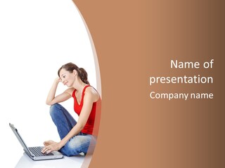 Girl Entertainment Learning PowerPoint Template