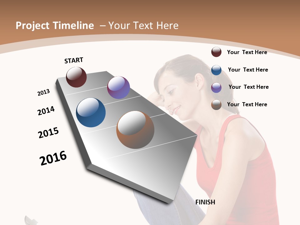Girl Entertainment Learning PowerPoint Template