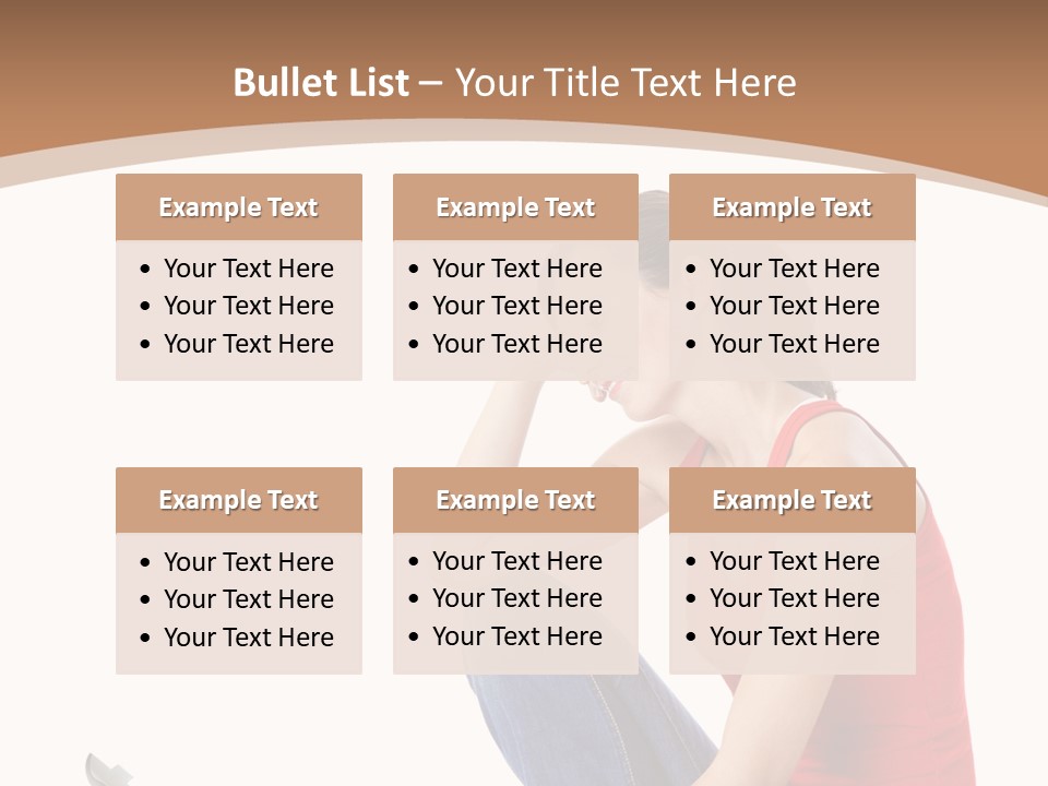 Girl Entertainment Learning PowerPoint Template