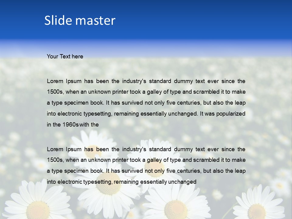 Field Floral Pasture PowerPoint Template