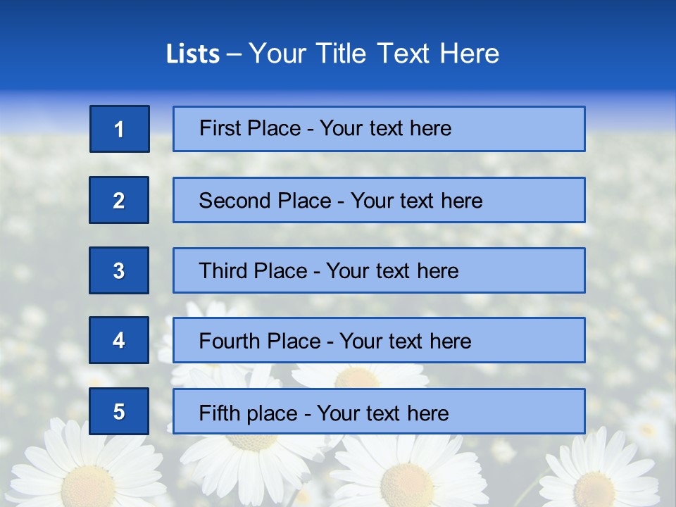 Field Floral Pasture PowerPoint Template