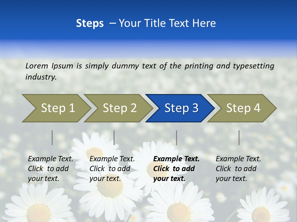 Field Floral Pasture PowerPoint Template