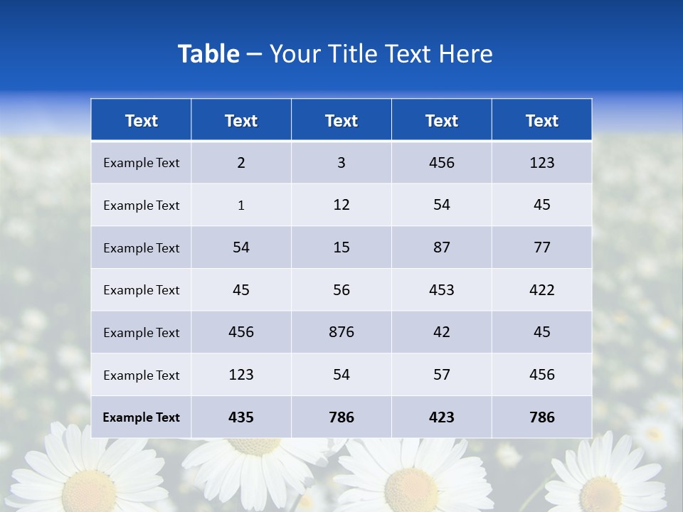Field Floral Pasture PowerPoint Template