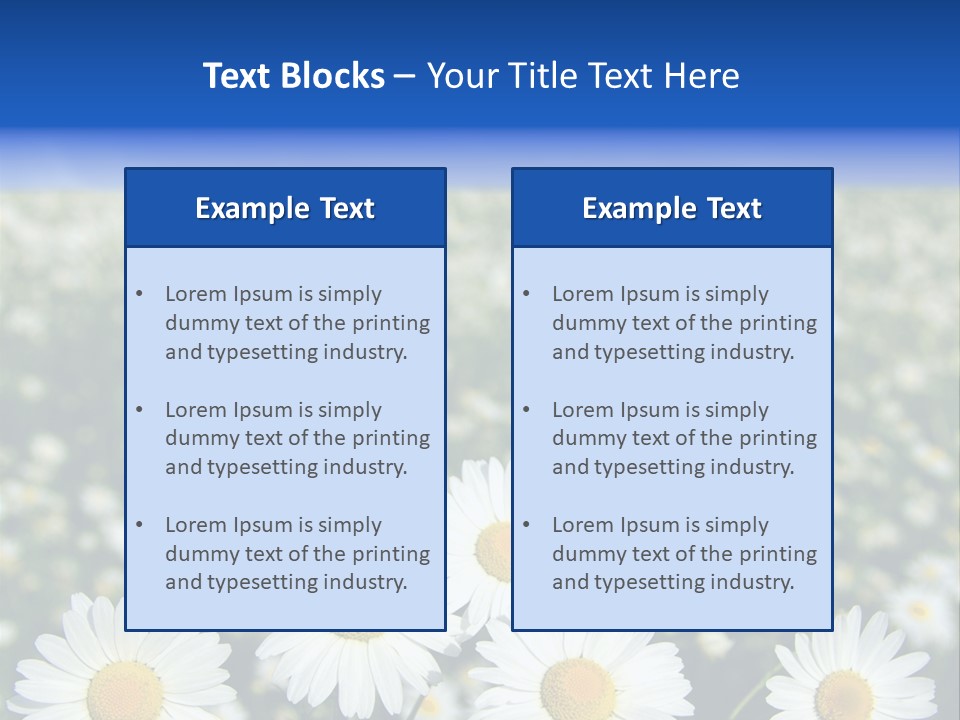 Field Floral Pasture PowerPoint Template