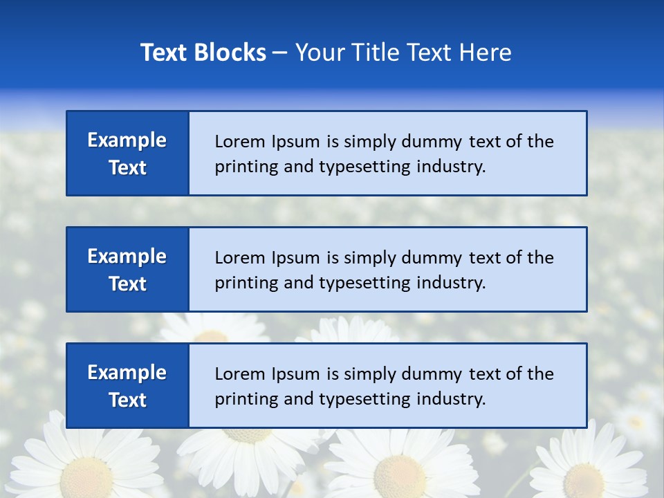 Field Floral Pasture PowerPoint Template