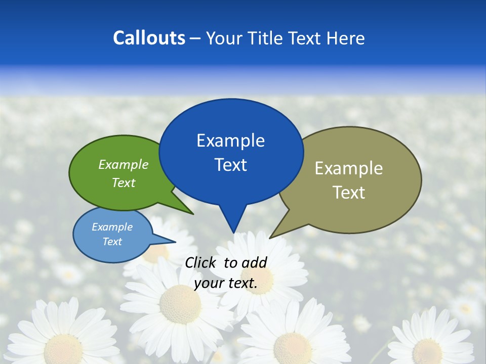 Field Floral Pasture PowerPoint Template